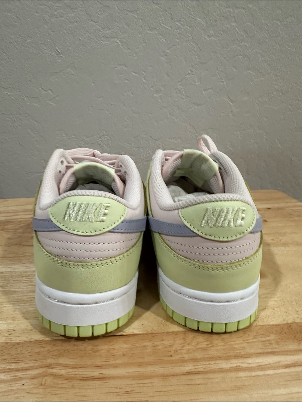 Nike Low-Top Sneakers in Pastel Green, Light Pink, and Gray - Picture 5 of 5